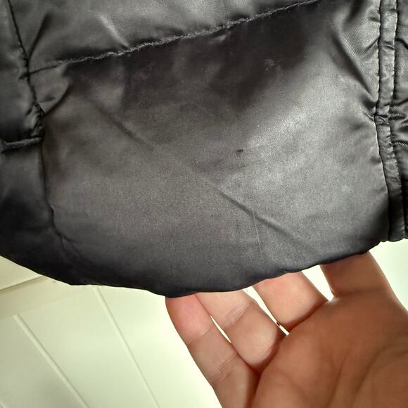 Express Womens Quilted Black Puffer Vest Size Large Duck Down‎ Fill - Picture 7 of 9